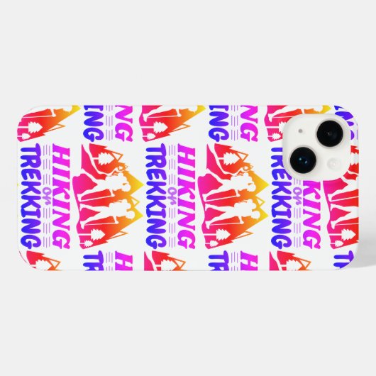 Wandern oder Trekking iPhone Hülle (Rückseite (Horizontal))