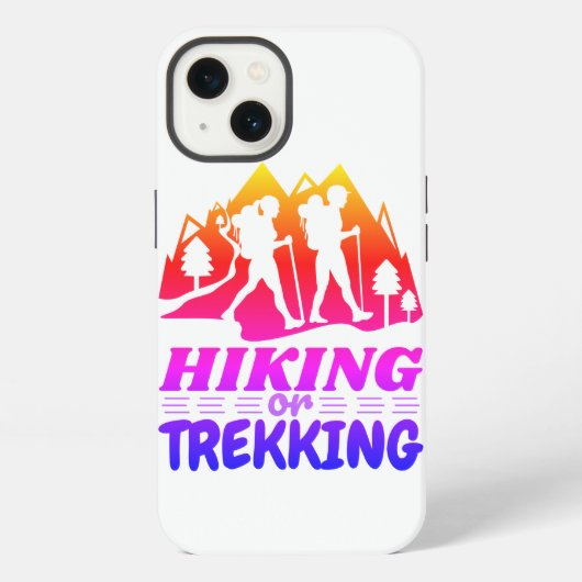 Wandern oder Trekking iPhone Hülle (Rückseite)