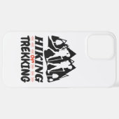 Wandern oder Trekking iPhone Hülle (Hinten horizontal)