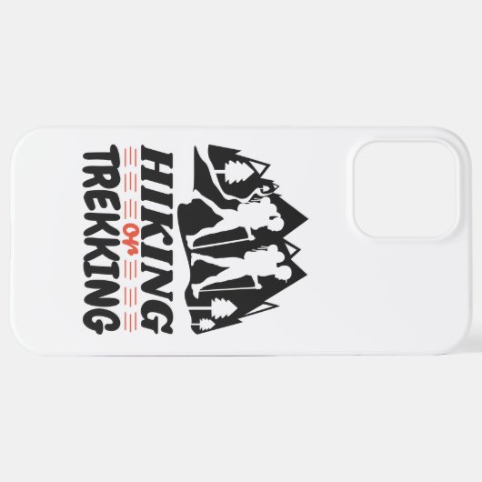 Wandern oder Trekking iPhone Hülle (Hinten horizontal)