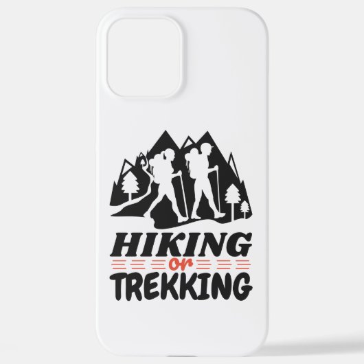 Wandern oder Trekking iPhone Hülle (Rückseite)