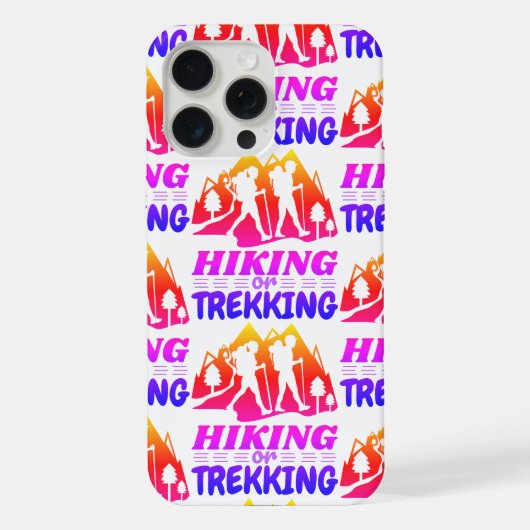 Wandern oder Trekking iPhone Hülle (Rückseite)