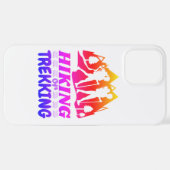 Wandern oder Trekking iPhone Hülle (Hinten horizontal)