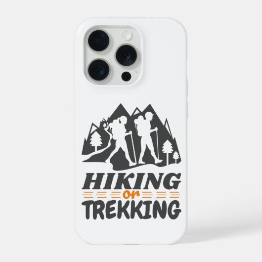 Wandern oder Trekking iPhone Hülle (Rückseite)