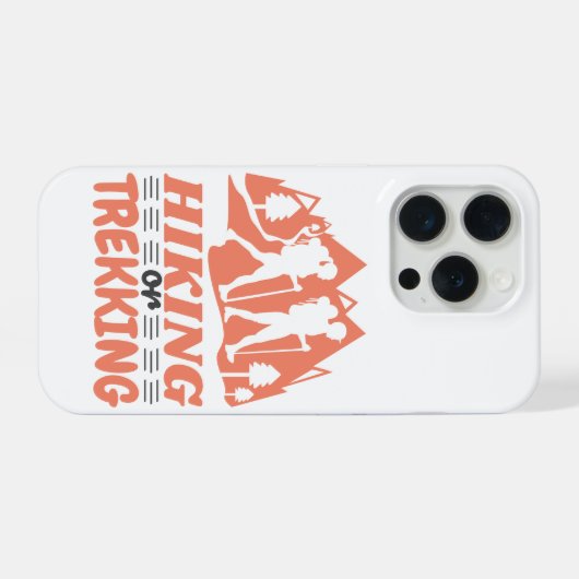 Wandern oder Trekking iPhone Hülle (Rückseite (Horizontal))