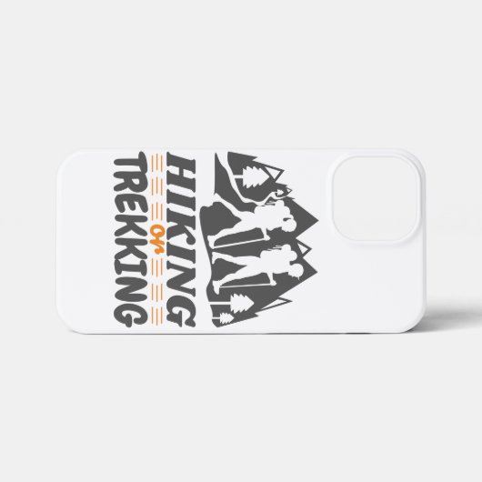 Wandern oder Trekking iPhone Hülle (Rückseite (Horizontal))