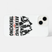 Wandern oder Trekking iPhone Hülle (Rückseite (Horizontal))