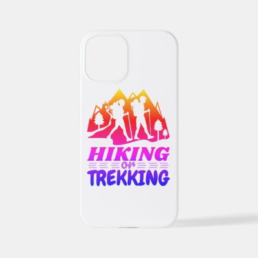 Wandern oder Trekking iPhone Hülle (Rückseite)