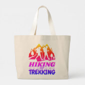 Wandern oder Trekking Jumbo Stoffbeutel (Rückseite)