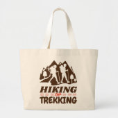 Wandern oder Trekking Jumbo Stoffbeutel (Vorne)