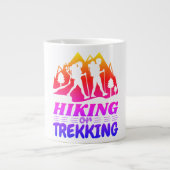 Wandern oder Trekking Jumbo-Tasse (Vorderseite)