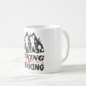 Wandern oder Trekking Kaffeetasse (VorderseiteRechts)