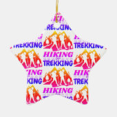 Wandern oder Trekking Keramik Ornament (Vorne)