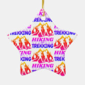 Wandern oder Trekking Keramik Ornament (Hinten)