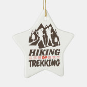 Wandern oder Trekking Keramik Ornament (Rechts)