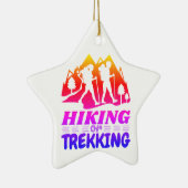 Wandern oder Trekking Keramik Ornament (Rechts)
