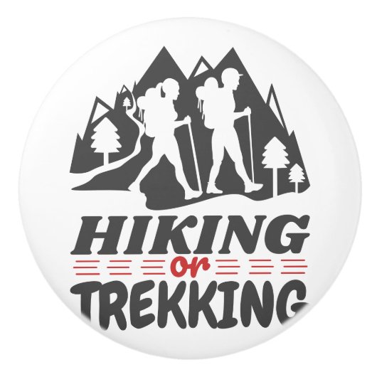 Wandern oder Trekking Keramikknauf (Vorderseite)