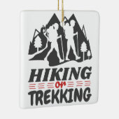 Wandern oder Trekking Keramikornament (Rechts)