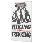 Wandern oder Trekking Klemmbrett (Links)