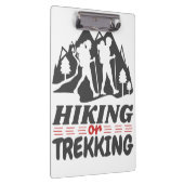 Wandern oder Trekking Klemmbrett (Rechts)