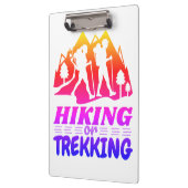 Wandern oder Trekking Klemmbrett (Links)