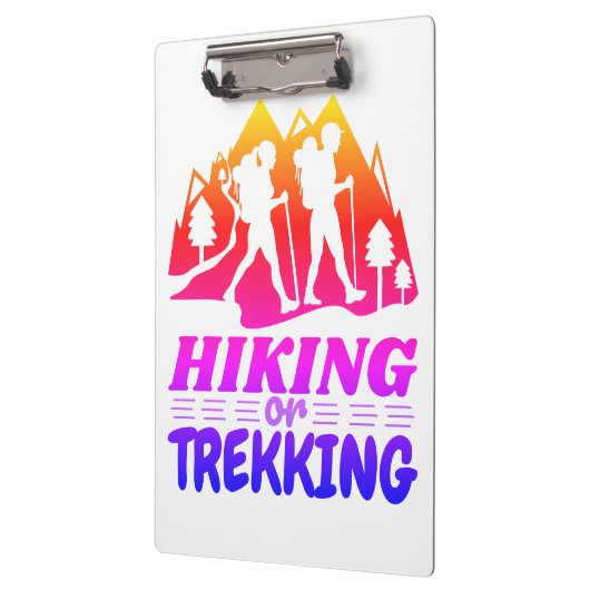 Wandern oder Trekking Klemmbrett (Links)
