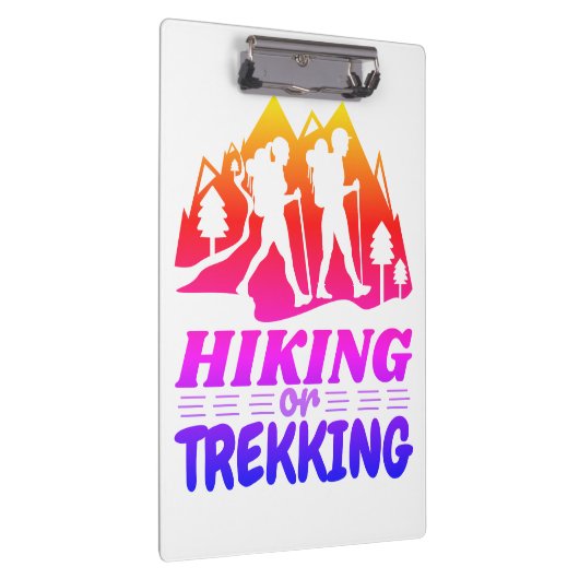 Wandern oder Trekking Klemmbrett (Rechts)