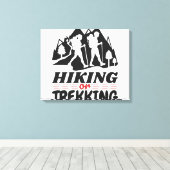 Wandern oder Trekking Leinwanddruck (Insitu (Holzboden))