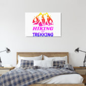 Wandern oder Trekking Leinwanddruck (Insitu (Schlafzimmer))