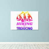 Wandern oder Trekking Leinwanddruck (Insitu (Holzboden))