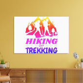 Wandern oder Trekking Leinwanddruck (Insitu (Wohnzimmer))