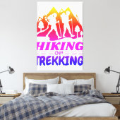 Wandern oder Trekking Leinwanddruck (Insitu (Schlafzimmer))