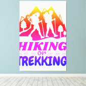 Wandern oder Trekking Leinwanddruck (Insitu (Holzboden))