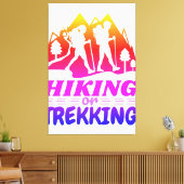 Wandern oder Trekking Leinwanddruck (Insitu (Wohnzimmer))