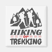 Wandern oder Trekking Magnet (Vorne)