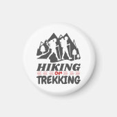 Wandern oder Trekking Magnet (Vorne)