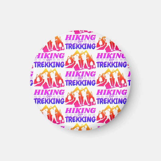 Wandern oder Trekking Magnet (Vorne)