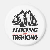 Wandern oder Trekking Magnet (Vorne)