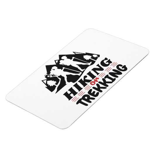 Wandern oder Trekking Magnet (Linke Seite)
