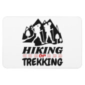Wandern oder Trekking Magnet (Horizontal)