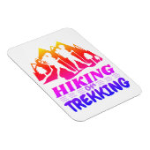 Wandern oder Trekking Magnet (Rechte Seite)