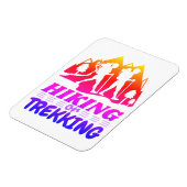 Wandern oder Trekking Magnet (Linke Seite)