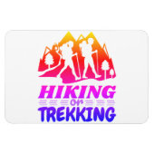Wandern oder Trekking Magnet (Horizontal)