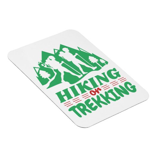 Wandern oder Trekking Magnet (Rechte Seite)