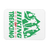Wandern oder Trekking Magnet (Horizontal)