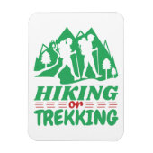 Wandern oder Trekking Magnet (Vertikal)
