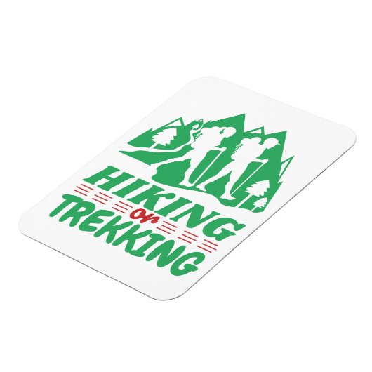 Wandern oder Trekking Magnet (Linke Seite)