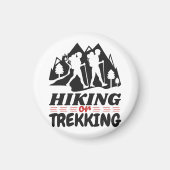 Wandern oder Trekking Magnet (Vorne)