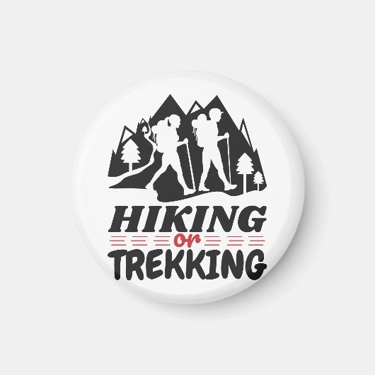 Wandern oder Trekking Magnet (Vorne)