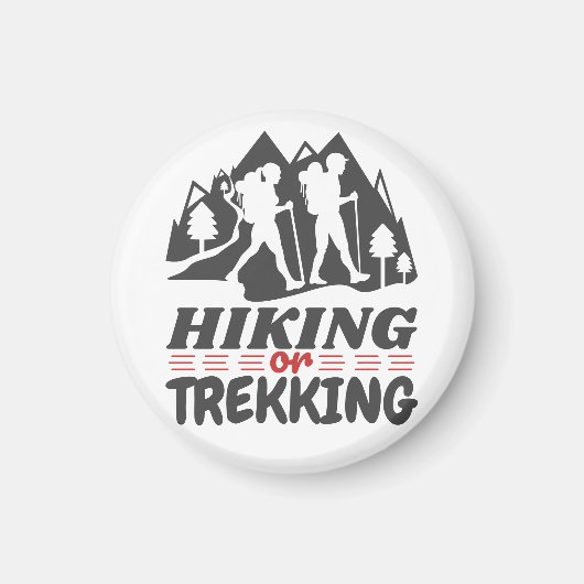 Wandern oder Trekking Magnet (Vorne)